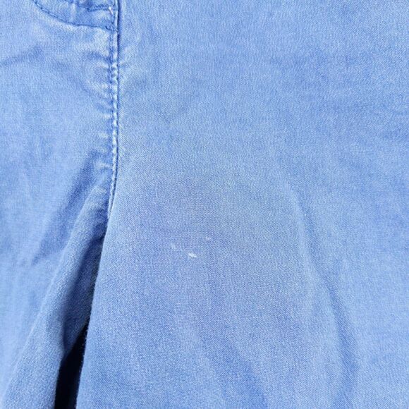 Talbots Womens Stretch Chino Shorts Blue Size 4 Slash Pockets Cotton - Picture 10 of 13